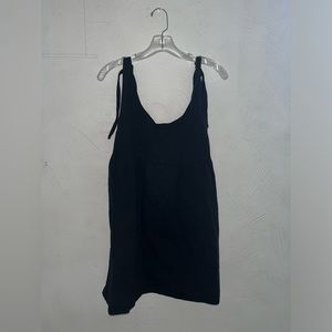 Tinseltown black denim dress. Size L. Adjustable straps!